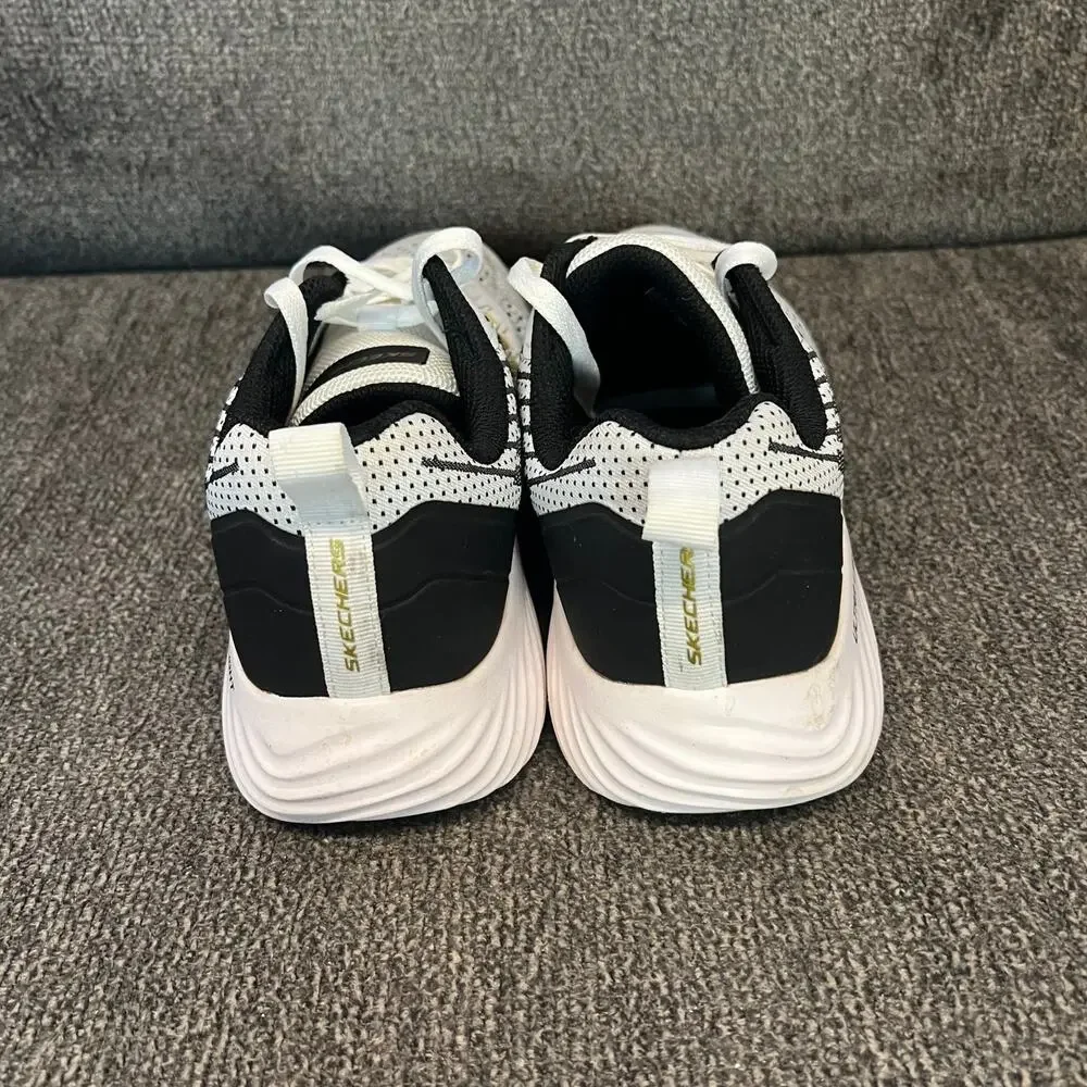 Skechers Bounder Verkona Running Shoes Mens Sz 9 White Athletic Sneakers Comfort